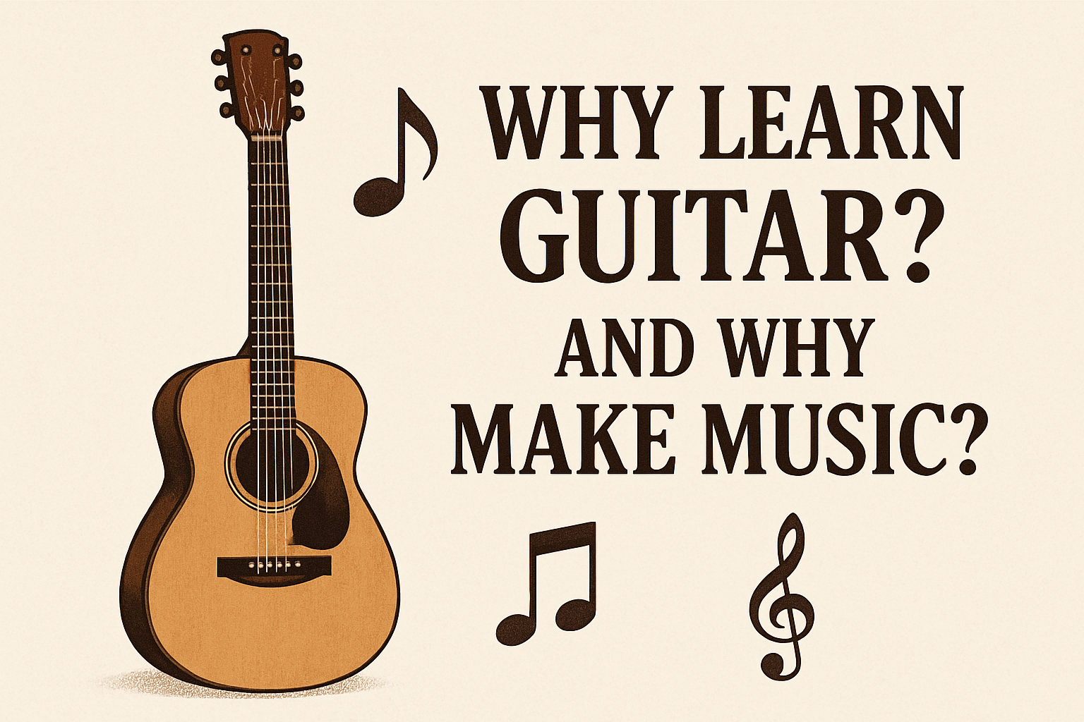 چرا گیتار یاد بگیریم؟ و اصلاً چرا موسیقی کار کنیم؟
